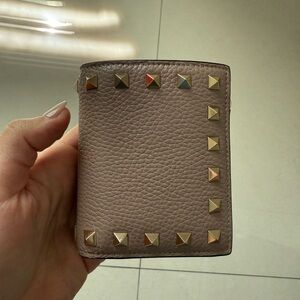 Valentino Garavani Studded Leather Wallet